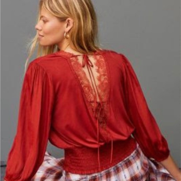 Anthropologie Dolan Top in Burnt Sienna - Picture 1 of 10